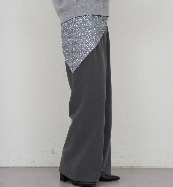  「ダブルクロスワイドパンツ」|チノ|