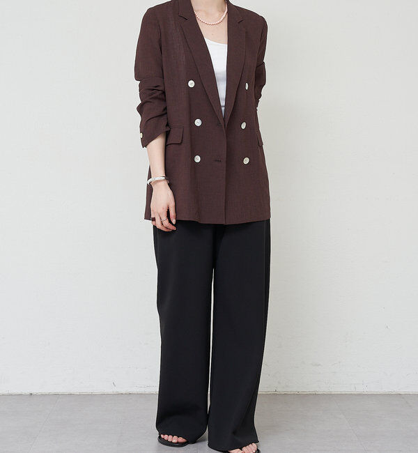  「ダブルクロスワイドパンツ」|チノ|