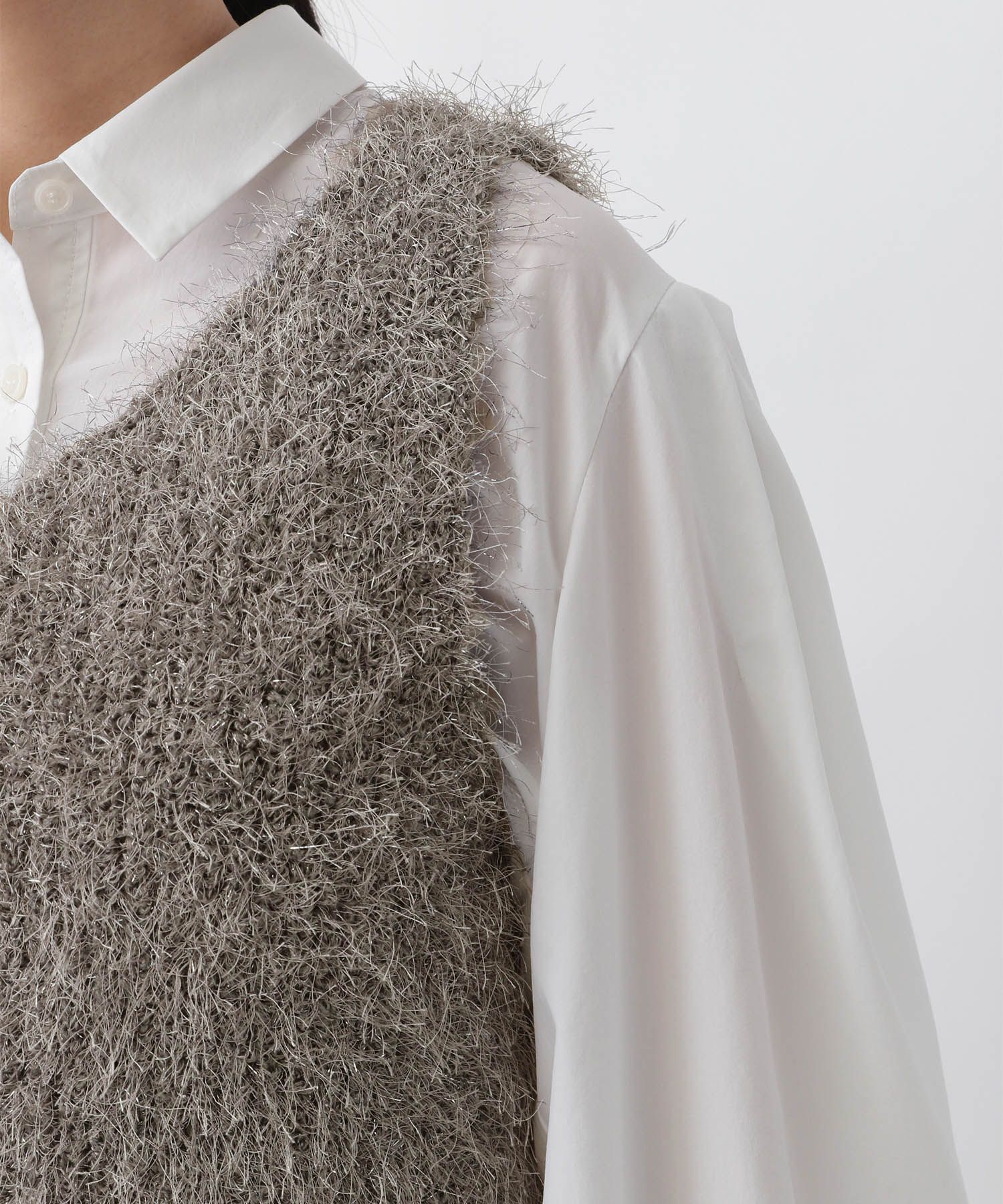 A part by 「ラメフェザーノースリーブ」|ニット・セーター|