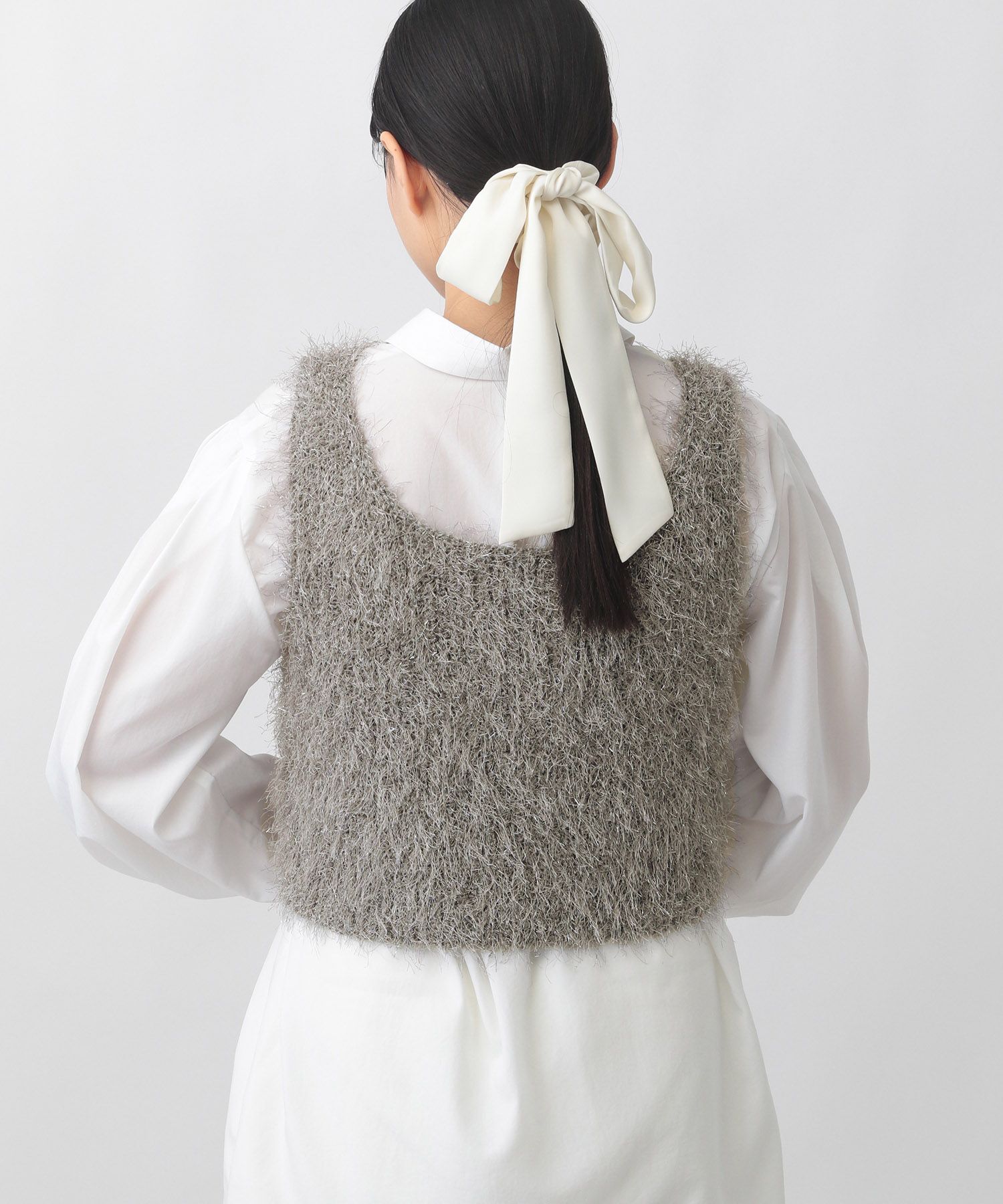 A part by 「ラメフェザーノースリーブ」|ニット・セーター|