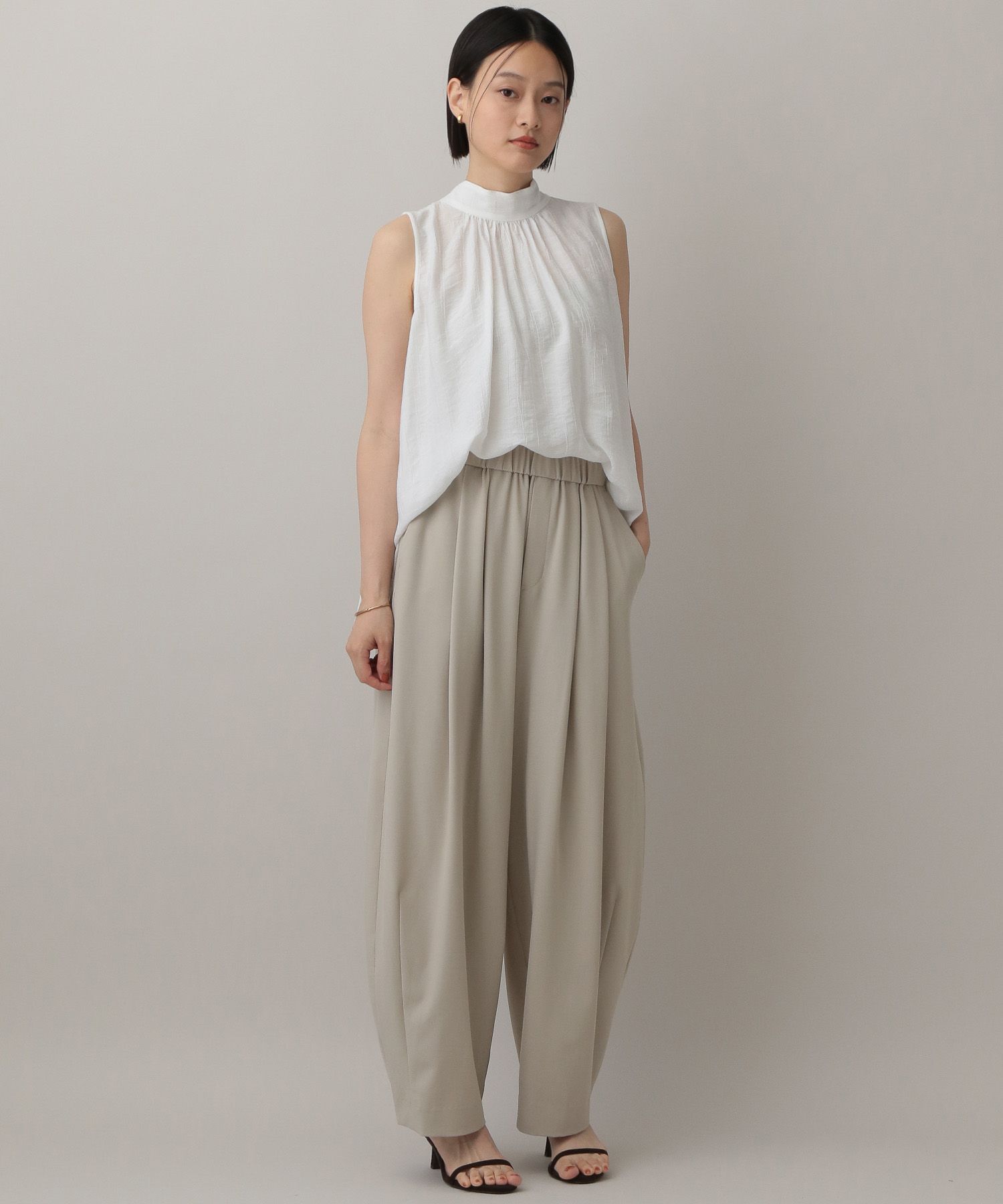 A part by 「ボウタイブラウスノースリーブ」|シャツ・ブラウス|