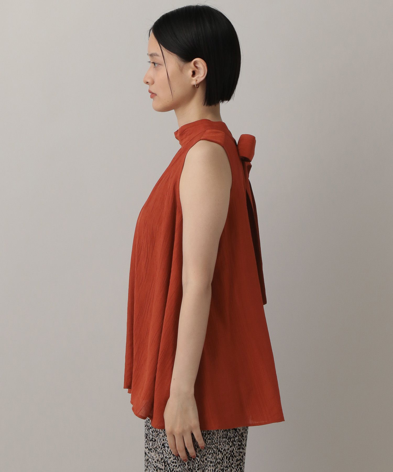 A part by 「ボウタイブラウスノースリーブ」|シャツ・ブラウス|