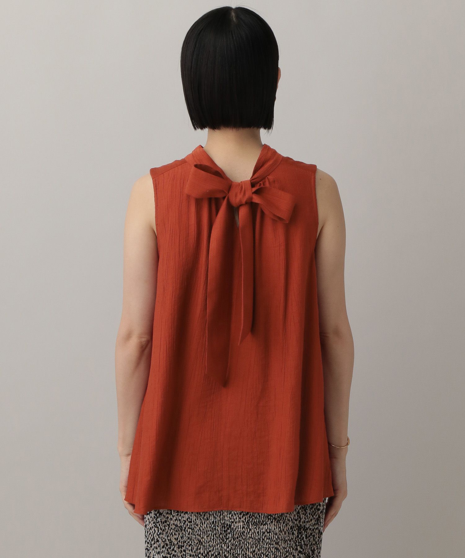 A part by 「ボウタイブラウスノースリーブ」|シャツ・ブラウス|