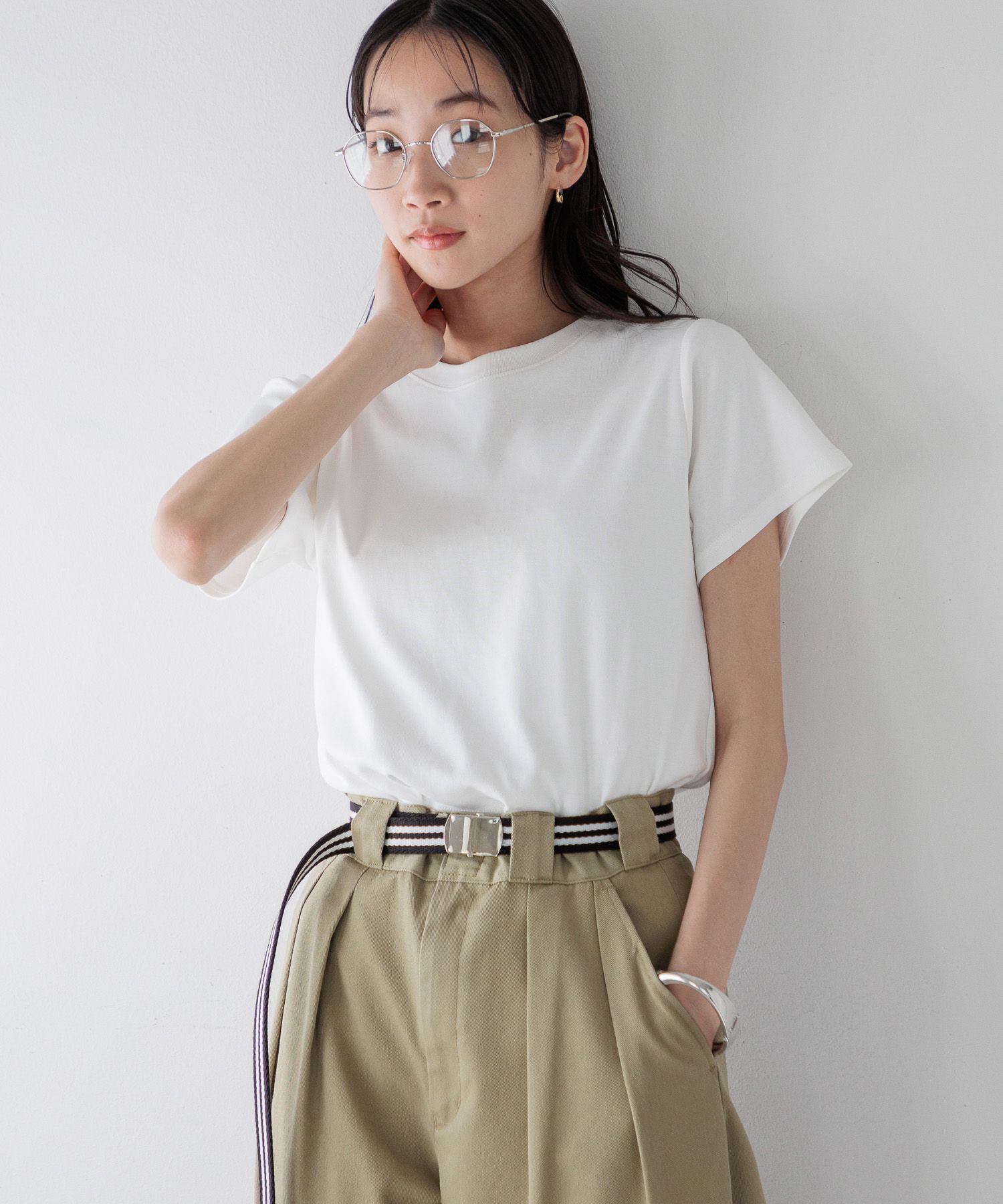 LOWRYS FARM「フライスチビＴシャツＳＳ 111954」|Tシャツ・カットソー|