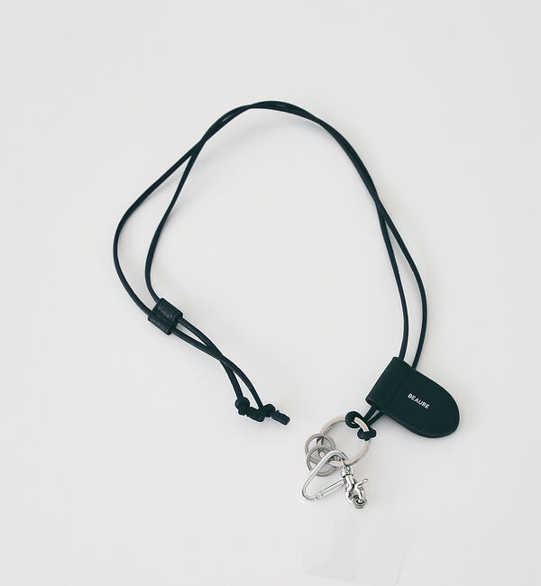 collex「【WEB限定】【BEAURE】レザーモバイル＆マスクストラップショルダー」|モバイルケース|ブラック