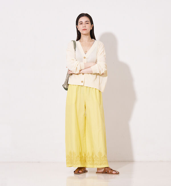 collex「Vネック ボックスシルエット シアーカーディガン」|カーディガン|