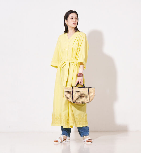 collex「エンブロイダリーガウンワンピース」|ワンピース|イエロー