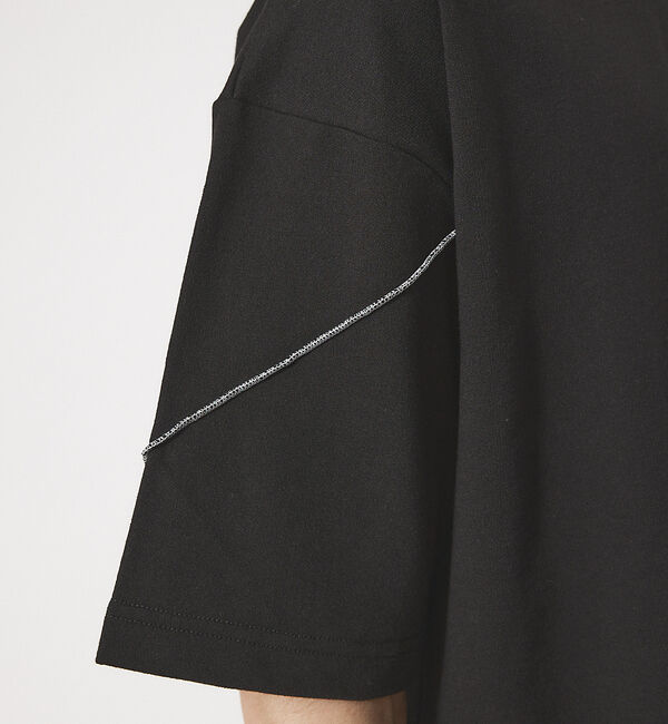 ABAHOUSE「【AH ABAHOUSE】ステッチワーク切替 ミニ裏毛 半袖 Tシャツ」|Tシャツ・カットソー|