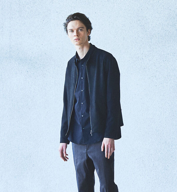 ABAHOUSE「【ナチュラルストレッチ】リラックス レギュラーカラー シャツ / シャツブルゾン」|シャツ・ブラウス|
