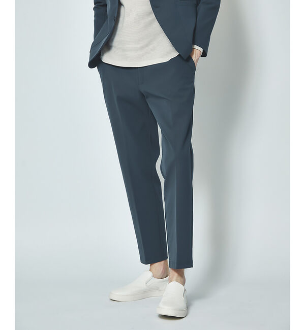 ABAHOUSE「【セットアップ対応】エアリーファンクション スラックス / テーパードパンツ」|スラックス|ブルーグレー