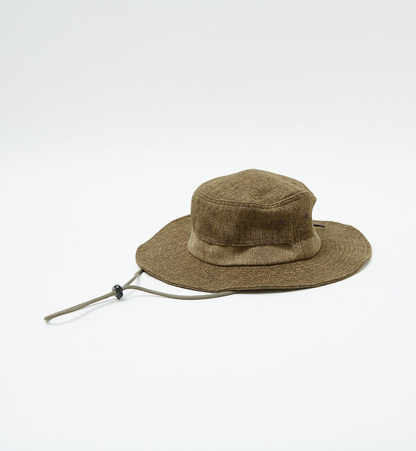 ABAHOUSE「【RUBEN/ルーベン】LINEN LIKE SAFARI HAT/リネンライク」|その他|ブラウン