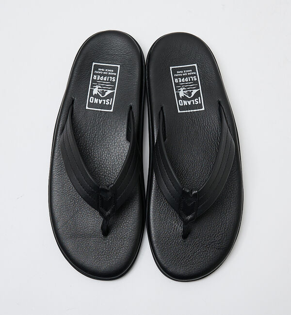 ABAHOUSE「【ISLAND SLIPPER / アイランドスリッパ】スムースレザー トングサ」|サンダル|