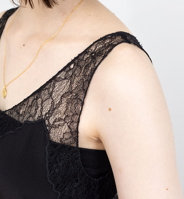 Rouge vif「【セットアップ対応】シルクレースキャミ」|キャミソール|