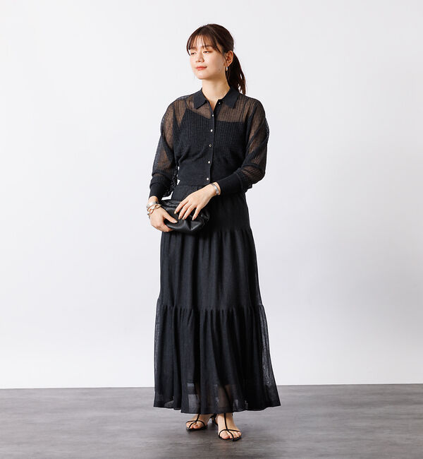 Rouge vif「【セットアップ対応】シアーティアードスカート」|スカート|