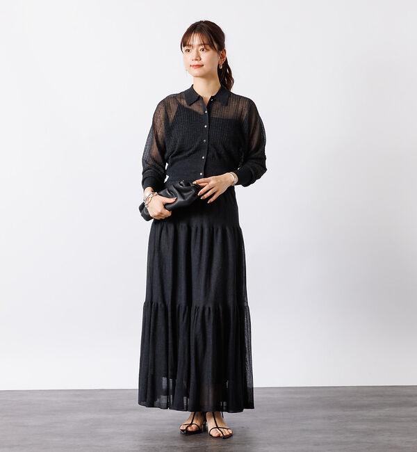 Rouge vif「【セットアップ対応】シアーティアードスカート」|スカート|