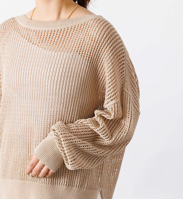 Rouge vif「グリットメッシュニットプルオーバー」|ニット・セーター|