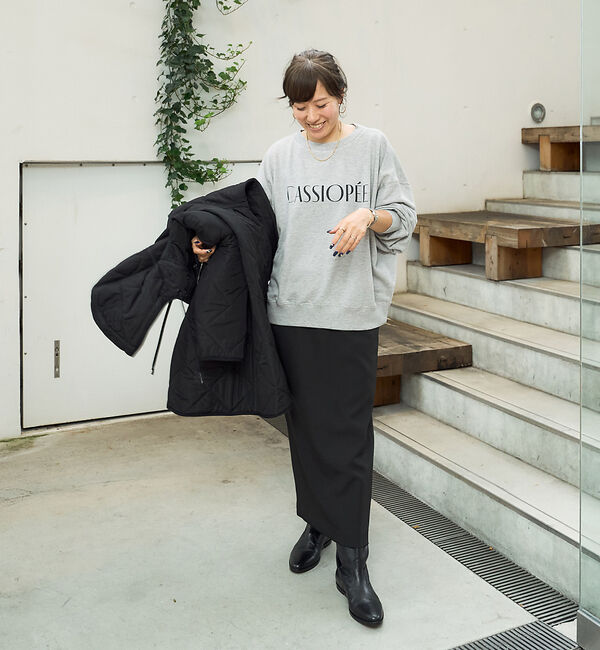 Rouge vif「【一部店舗限定】ドロップショルダーロゴスウエット（CASSIOPEE）」|スウェット・ジャージ|