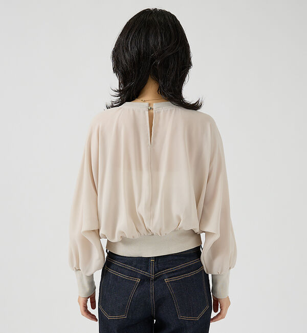 Rouge vif「ストレッチジョーゼットブラウス」|シャツ・ブラウス|