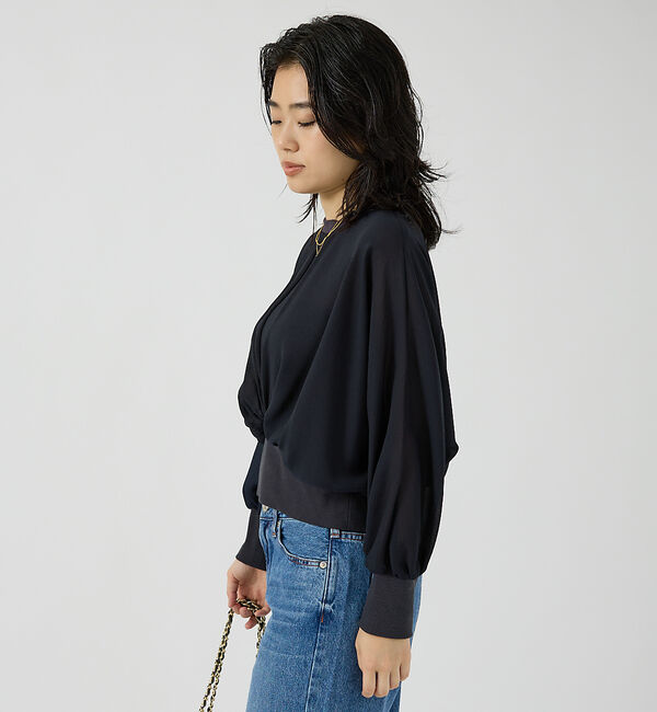 Rouge vif「ストレッチジョーゼットブラウス」|シャツ・ブラウス|