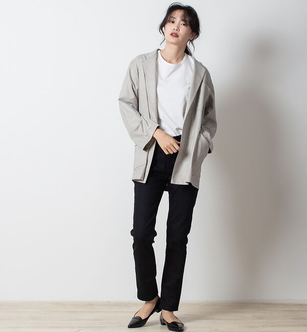 qualite「ドットジャガードブルゾン」|その他|