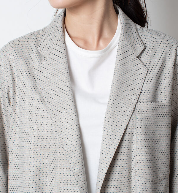 qualite「ドットジャガードブルゾン」|その他|