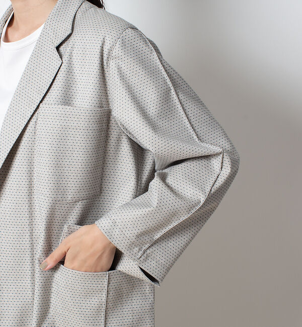 qualite「ドットジャガードブルゾン」|その他|