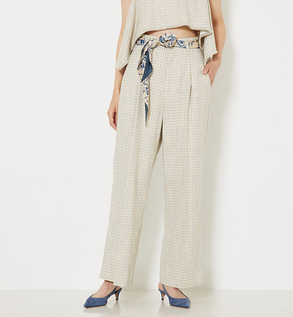 qualite「ミックスカラーツイードパンツ」|その他|