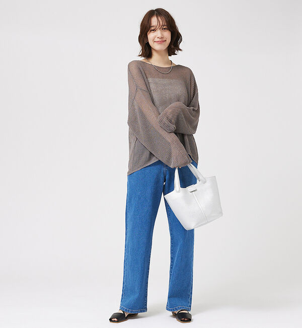 abahouse mavie「リネンライクシアーニット」|ニット・セーター|