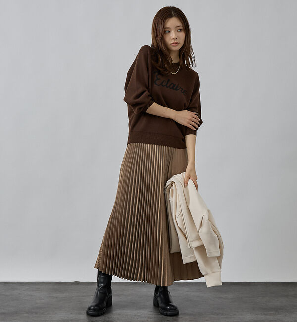 abahouse mavie「【再入荷】ロゴジャガードニット」|ニット・セーター|