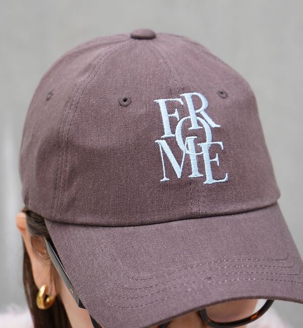 abahouse mavie「【select】ロゴ刺繍キャップ」|その他|ブラウン