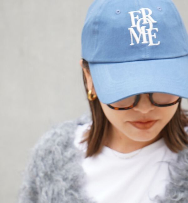 abahouse mavie「【select】ロゴ刺繍キャップ」|その他|サックスブルー