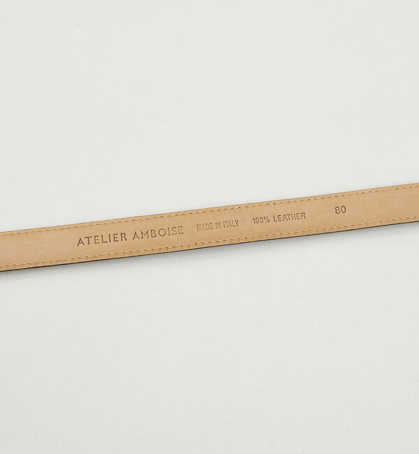 The Store by C' 「【ATELIER AMBOISE】Hバックル細ベルト クロコ型押し」|ベルト|