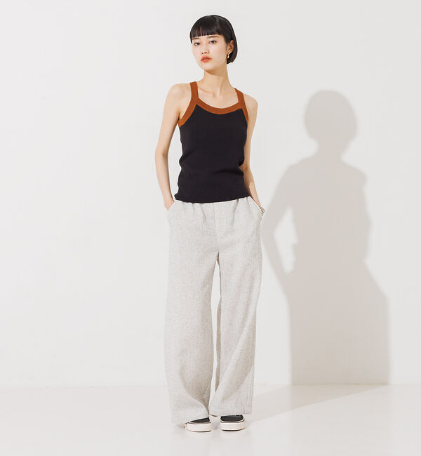 NOMINE「カップイン アメスリ ニット タンクトップ」|キャミソール|