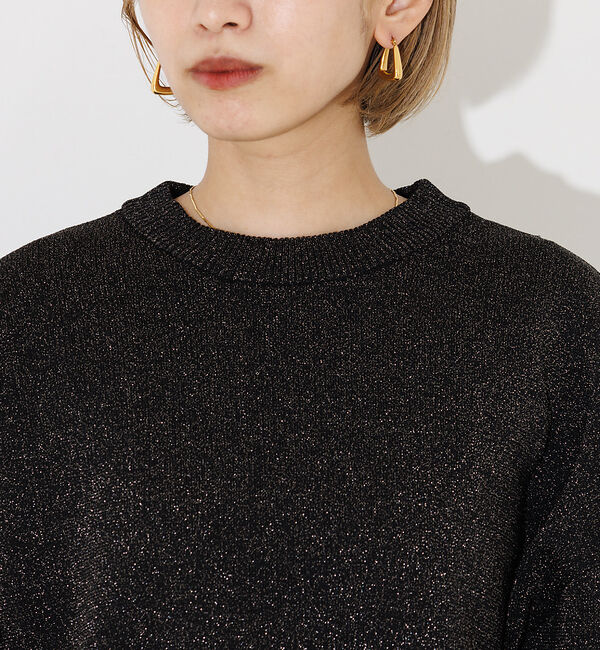 NOMINE「【上下2点セット/セットアップ対応】ラメプテーティングニットトップス＋ニットスカ」|スカート|