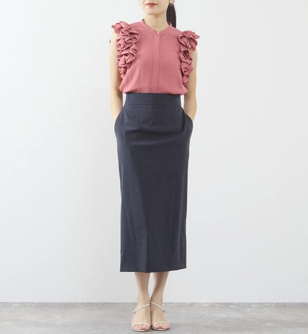TIARA「サイドフリルブラウス（セットアップ可）」|シャツ・ブラウス|