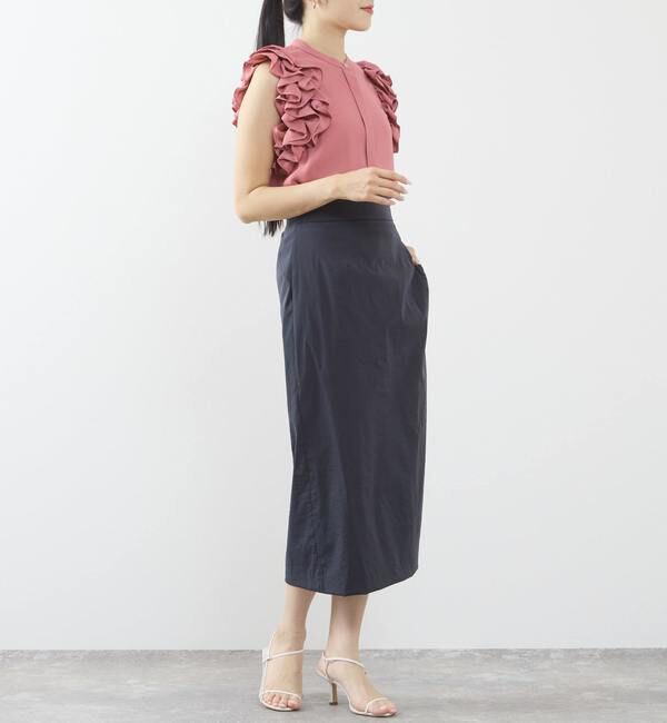 TIARA「サイドフリルブラウス（セットアップ可）」|シャツ・ブラウス|