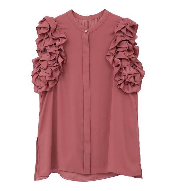 TIARA「サイドフリルブラウス（セットアップ可）」|シャツ・ブラウス|