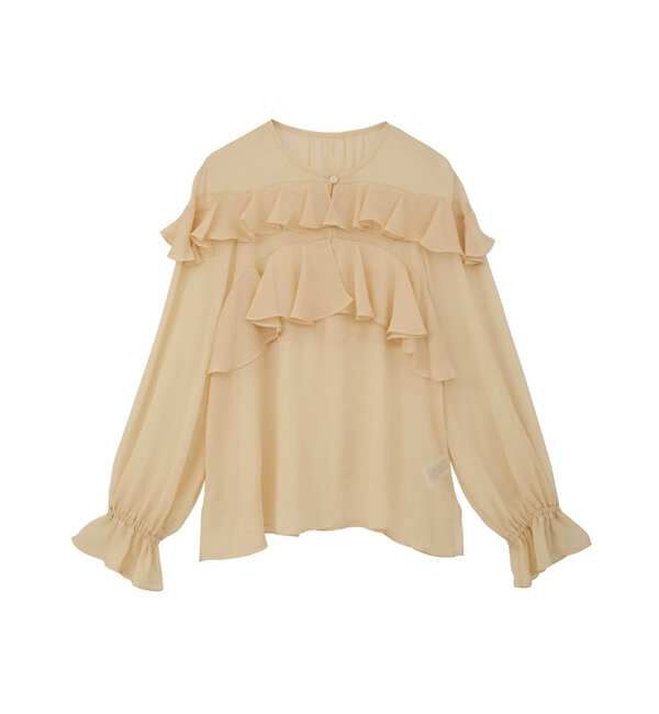 TIARA「 ラップルフリルブラウス」|シャツ・ブラウス|