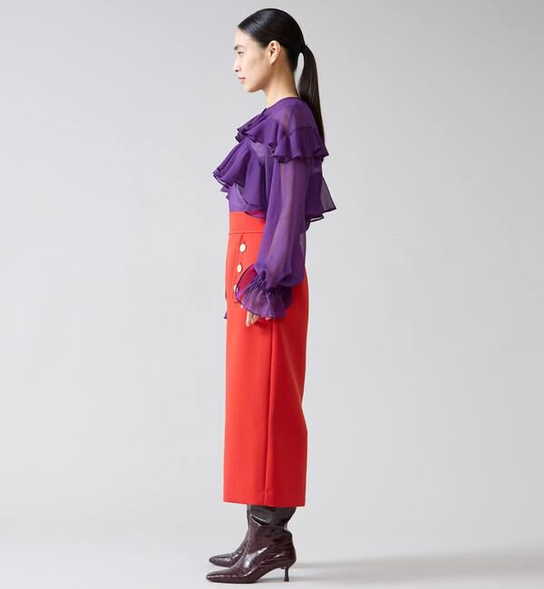 TIARA「 ラップルフリルブラウス」|シャツ・ブラウス|