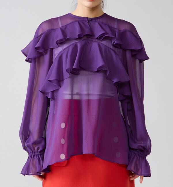 TIARA「 ラップルフリルブラウス」|シャツ・ブラウス|