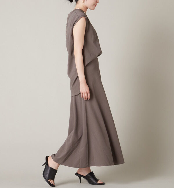 Liesse「カットソーフレアスカート（セットアップ対応）」|スカート|