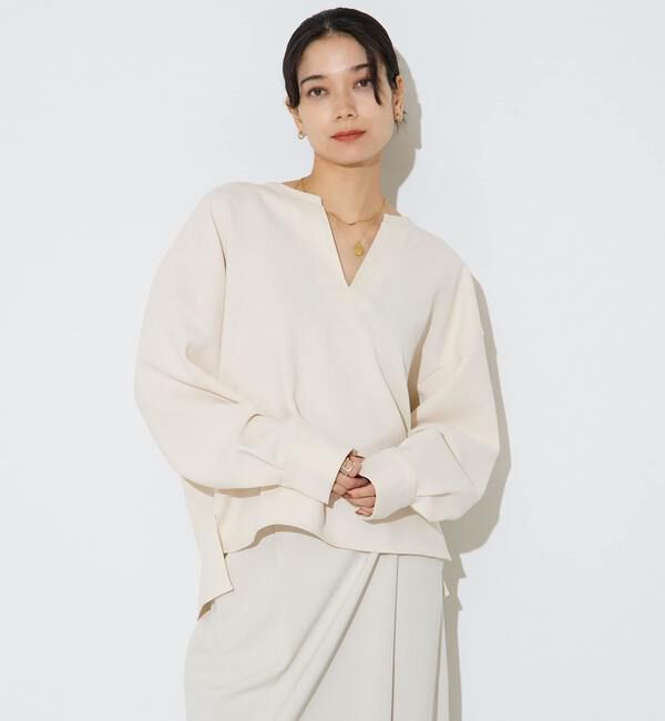 Liesse「キーネックプルオーバー」|シャツ・ブラウス|