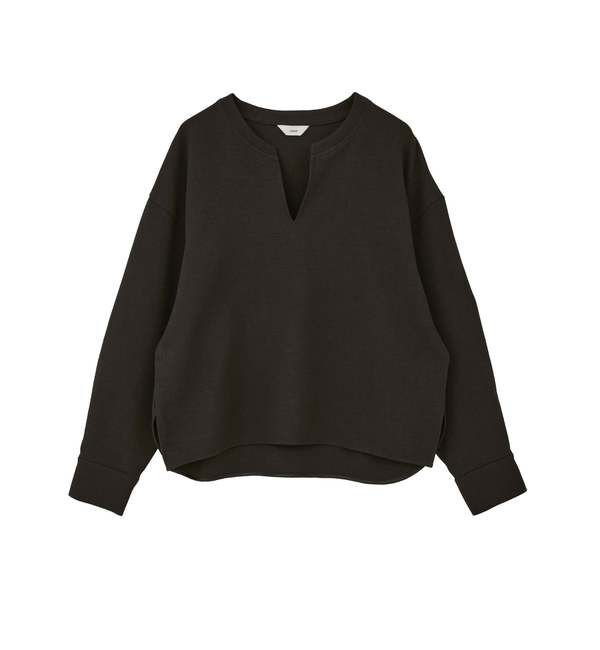 Liesse「キーネックプルオーバー」|シャツ・ブラウス|ブラウン