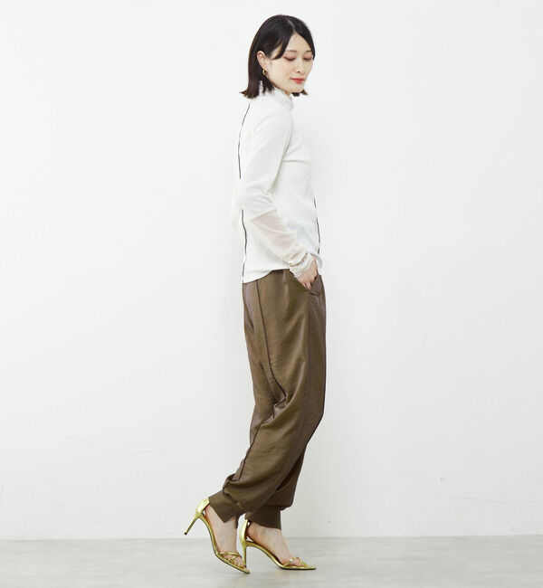 SOFFITTO「袖切替えレイヤードデザインプルオーバー」|Tシャツ・カットソー|