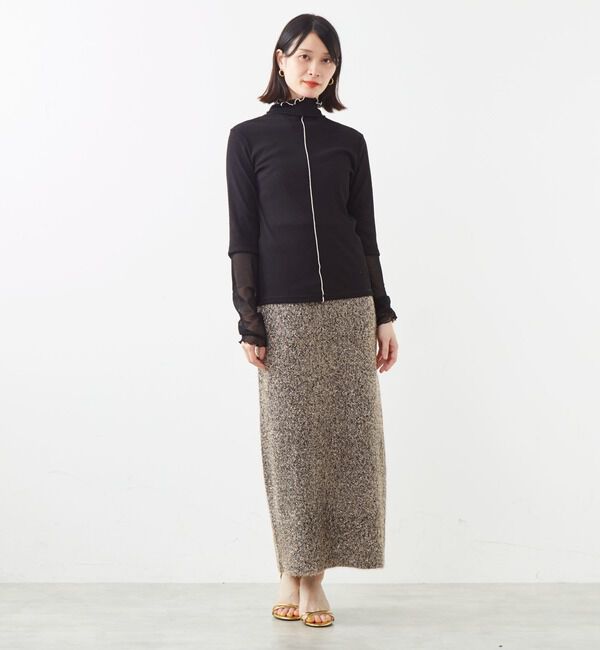 SOFFITTO「袖切替えレイヤードデザインプルオーバー」|Tシャツ・カットソー|