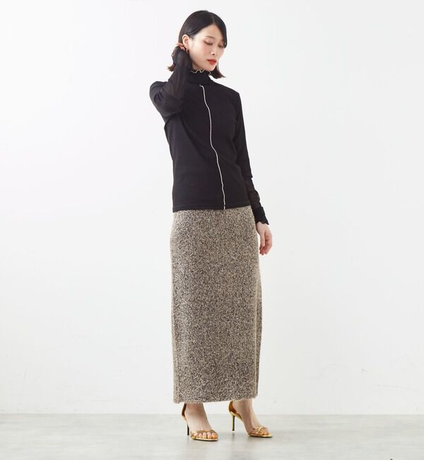 SOFFITTO「袖切替えレイヤードデザインプルオーバー」|Tシャツ・カットソー|