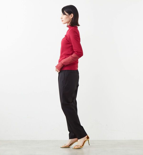 SOFFITTO「袖切替えレイヤードデザインプルオーバー」|Tシャツ・カットソー|