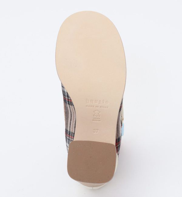 A_「【hyusto（ヒュースト）】チェックボアローファー HYUSTO22FW-4」|ローファー|