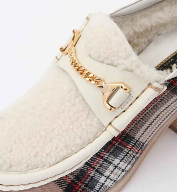 A_「【hyusto（ヒュースト）】チェックボアローファー HYUSTO22FW-4」|ローファー|