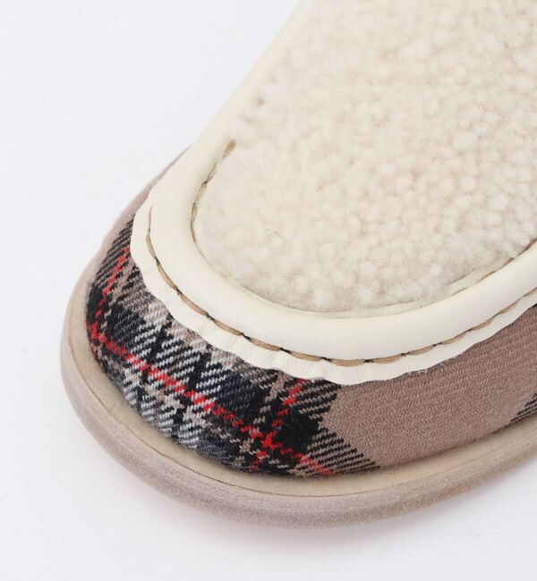 A_「【hyusto（ヒュースト）】チェックボアローファー HYUSTO22FW-4」|ローファー|